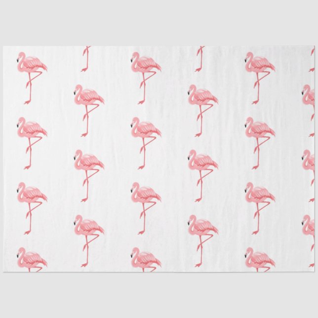 Papier Mousseline Série Flamant Tropical Design 16 (Recto)