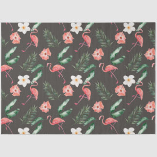 Papier Mousseline Série Flamant Tropical Design 18