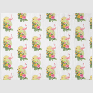 Papier Mousseline Série Flamingo Tropical Design 11