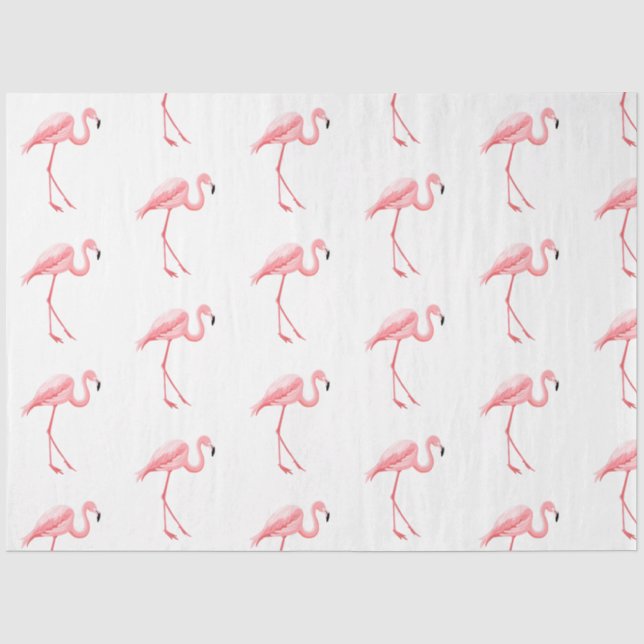 Papier Mousseline Série Flamingo Tropical Design 15 (Recto)
