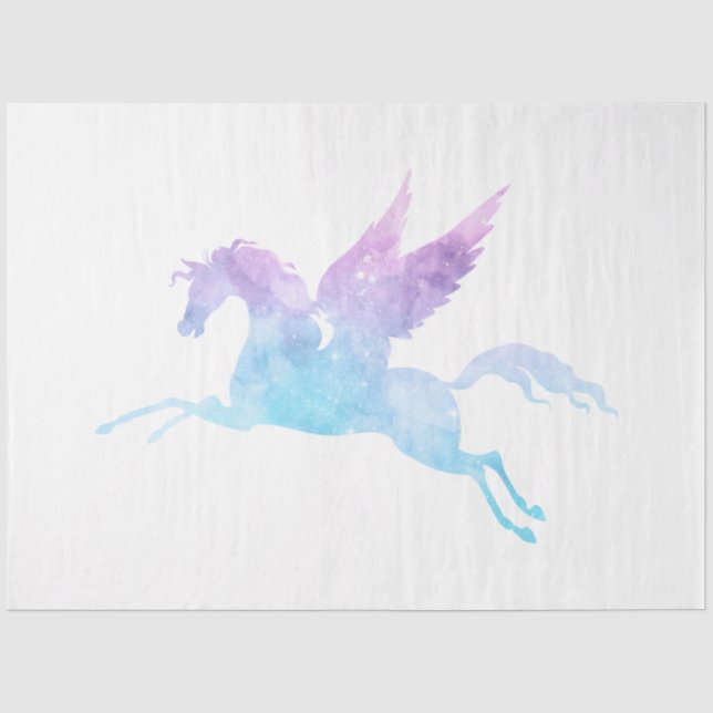 Papier Mousseline Série Galaxie Licorne Conception 1 (Recto)