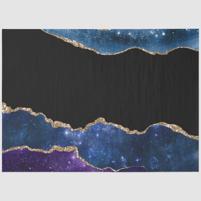 Papier Mousseline Série Galaxy Agate Design 10 (Recto)