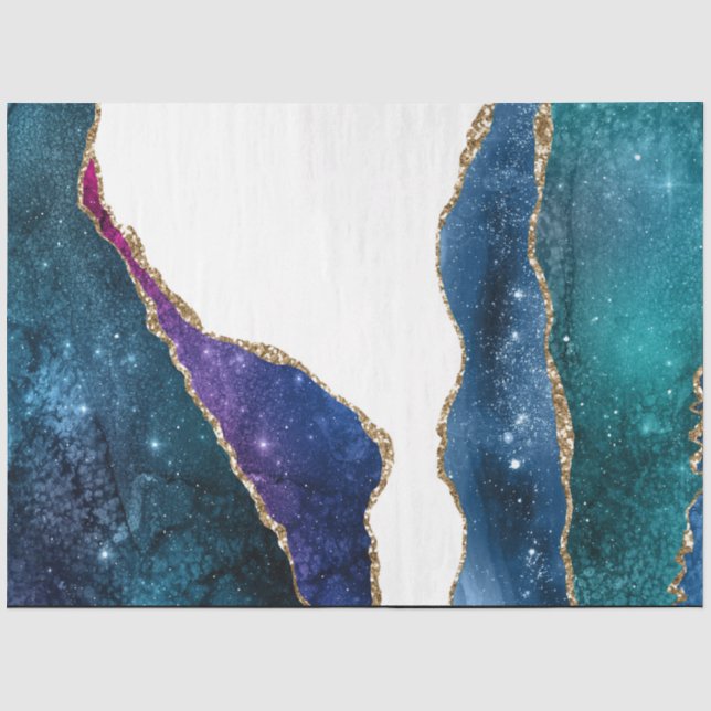Papier Mousseline Série Galaxy Agate Design 3 (Recto)