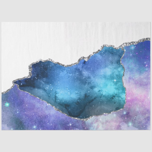 Papier Mousseline Série Galaxy Agate Design 4 (Recto)