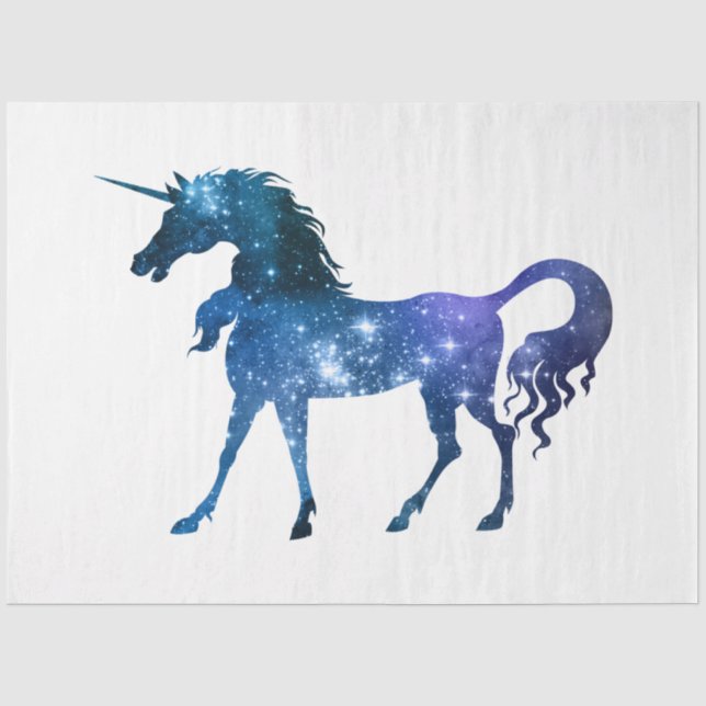 Papier Mousseline Série Galaxy Licorne Conception 15 (Recto)