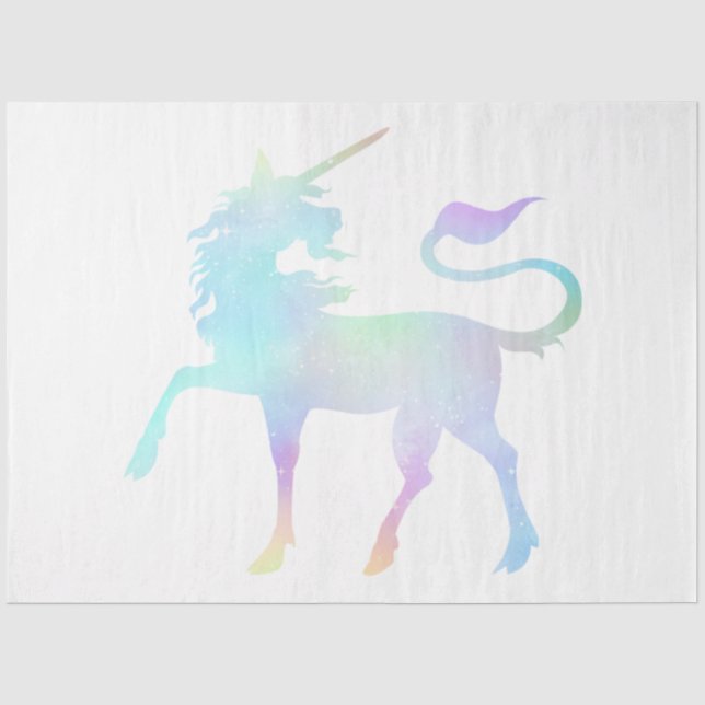 Papier Mousseline Série Galaxy Licorne Conception 9 (Recto)