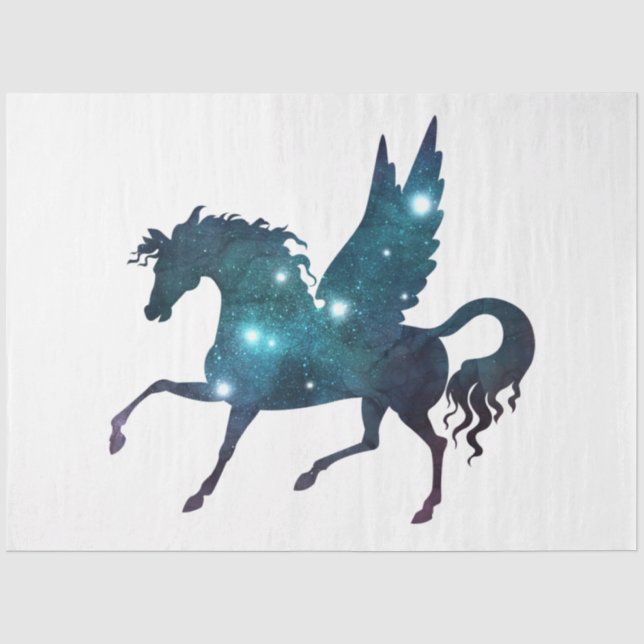 Papier Mousseline Série Galaxy Licorne Design 10 (Recto)