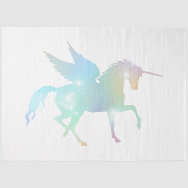 Papier Mousseline Série Galaxy Licorne Design 19 (Recto)