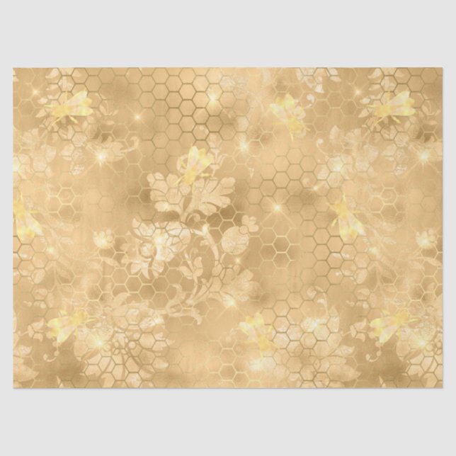 Papier Mousseline Série Glam Honeycomb Design #2 (Recto)