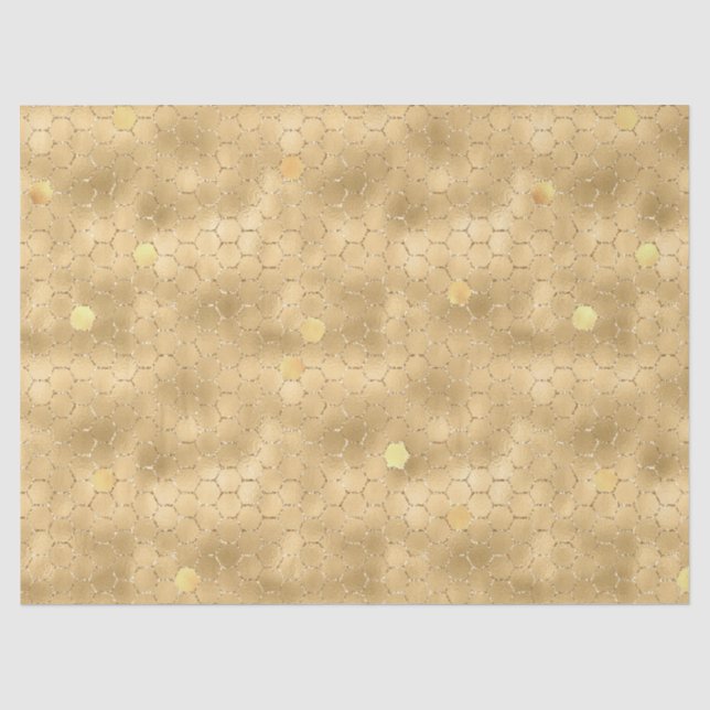 Papier Mousseline Série Glam Honeycomb Design #3 (Recto)