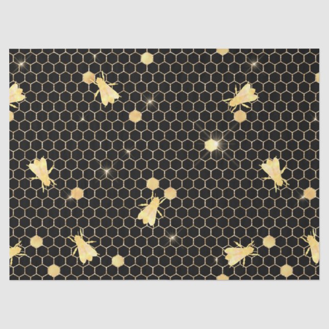 Papier Mousseline Série Glam Honeycomb Design #6 (Recto)