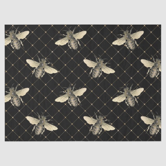Papier Mousseline Série Honey Bee Design 4 (Recto)