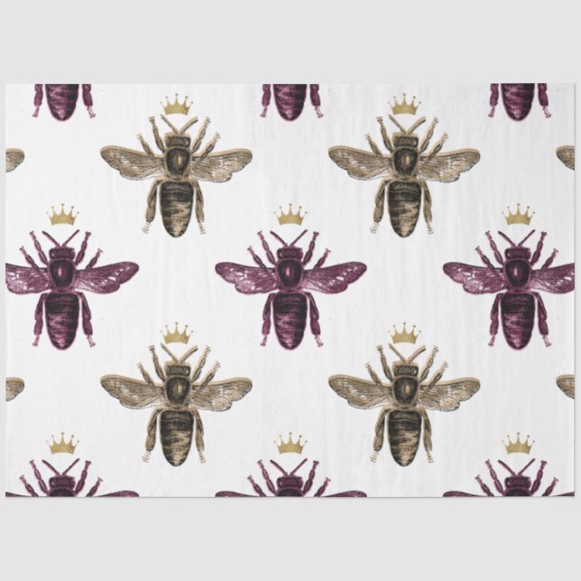 Papier Mousseline Série Lovely Bee Design 36 (Recto)