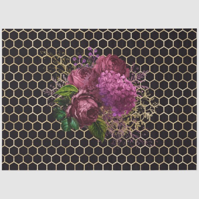 Papier Mousseline Série Lovely Bee Design 53 (Recto)