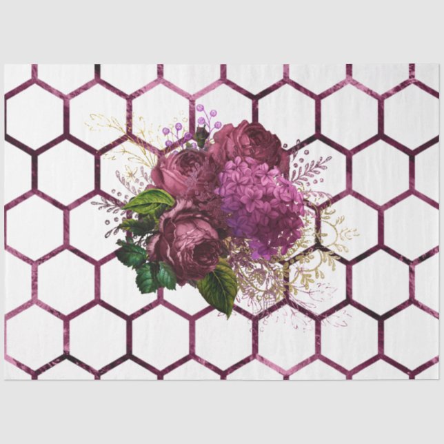Papier Mousseline Série Lovely Bee Design 55 (Recto)