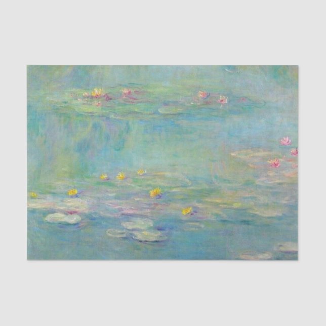 Papier Mousseline Série Nymphéas 3 de Claude Monet  (Recto)