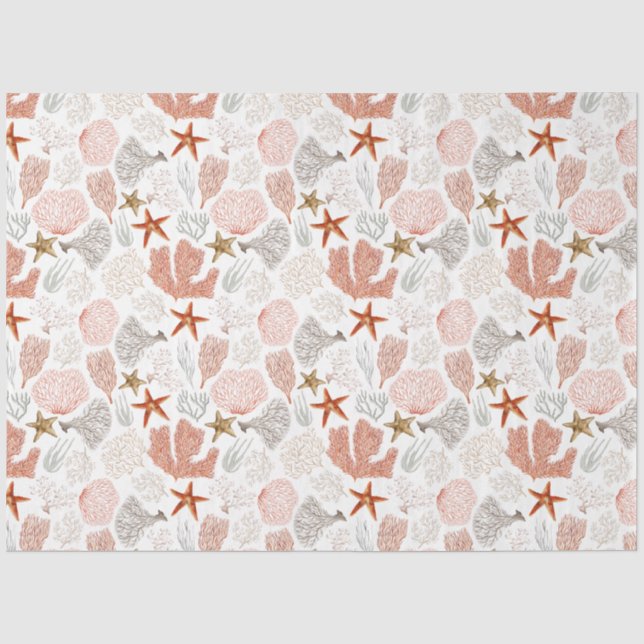 Papier Mousseline Série Ocean Breeze Design 3 (Recto)