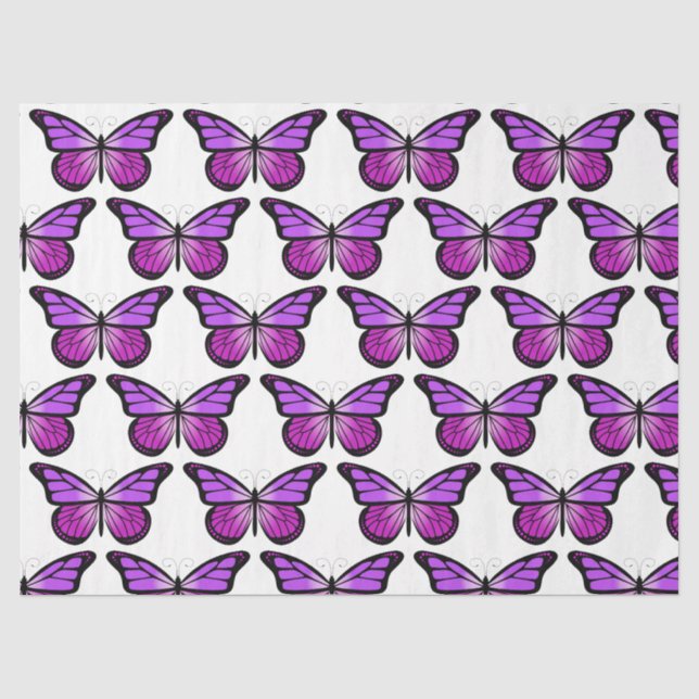 Papier Mousseline Série Papillons Design 11 (Recto)