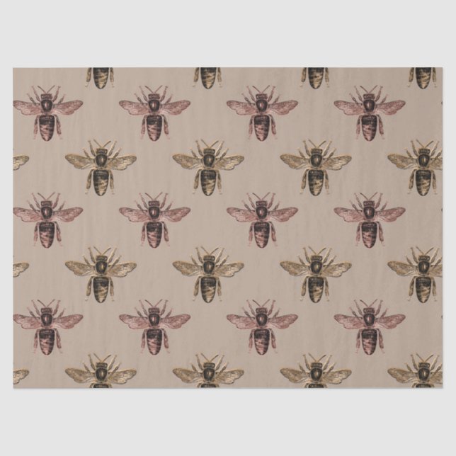 Papier Mousseline Série Princesse Abeille Design 14 (Recto)