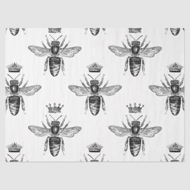 Papier Mousseline Série Queen Bee Design 20 (Recto)