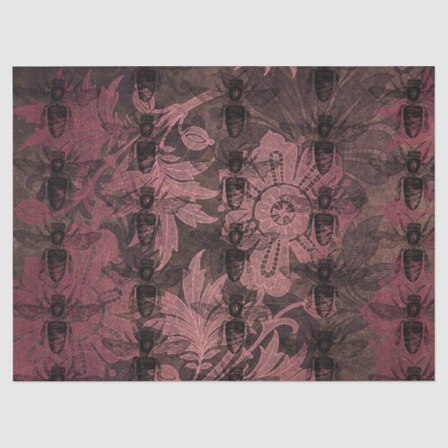 Papier Mousseline Série Queen Bee Design 54 (Recto)