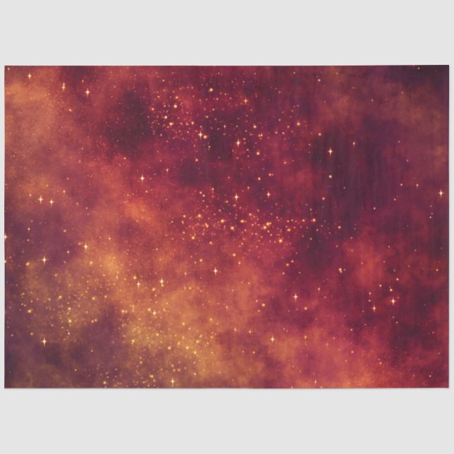 Papier Mousseline Série Red Galaxy Design 6 (Recto)