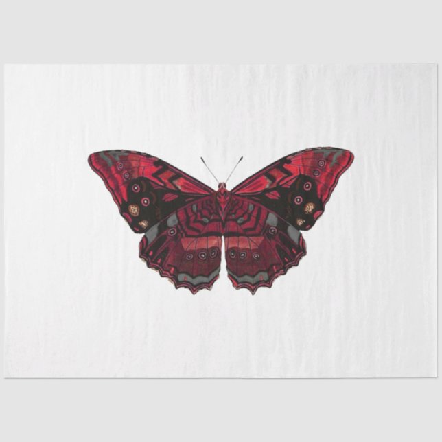 Papier Mousseline Série Red Rose Steampunk Design 8 (Recto)