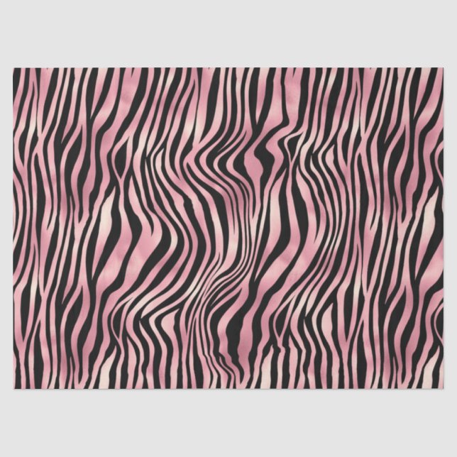 Papier Mousseline Série Safari Rose Conception 7 (Recto)