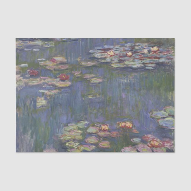 Papier Mousseline Série Water Lilies par Claude Monet (Recto)