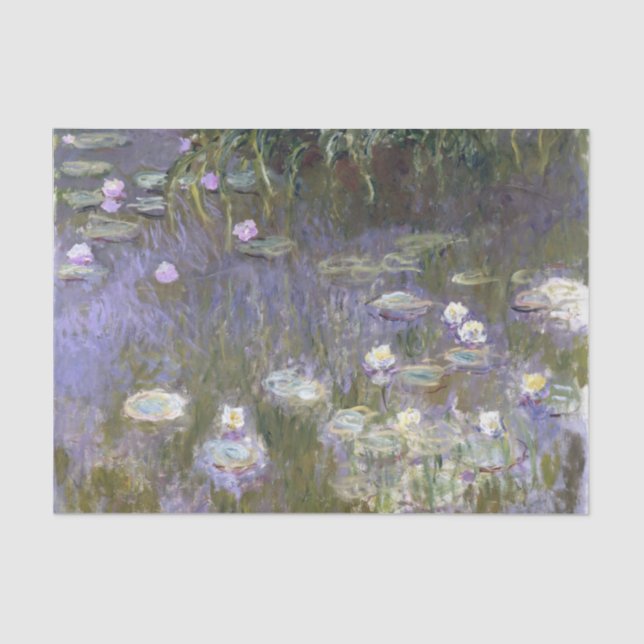 Papier Mousseline Série Water Lilies par Claude Monet (Recto)