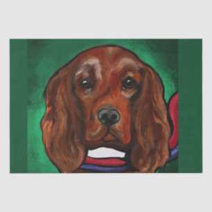 Papier Mousseline Setter rouge irlandais