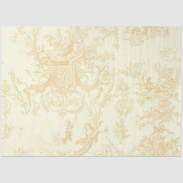 Papier Mousseline Shabby Chic Cream Series Design 4 (Recto)