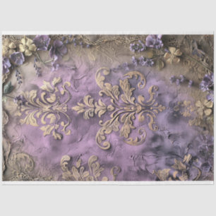 Papier Mousseline Shabby Chic, Floral & Demask Digital Multimédia
