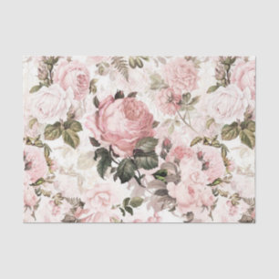 Papier Mousseline Shabby Chic Rose Series Design 9