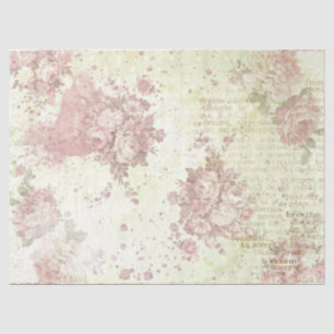 Papier Mousseline Shabby Chic Roses Design 2