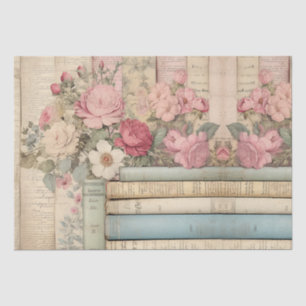 Papier Mousseline Shabby Chic Roses Roses Roses Roses Roses Antiques
