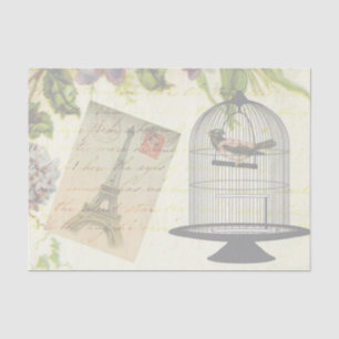 Papier Mousseline Shabby-Chic Vintage Paris