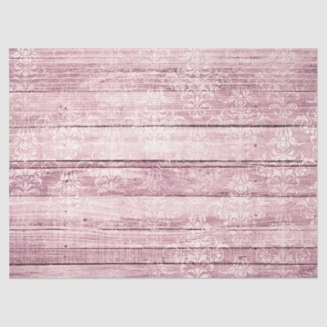 Papier Mousseline Shabby Chic Wood Series Design 13 (Recto)