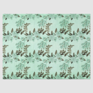 Papier Mousseline Shabby Floral Mint Series Design 8