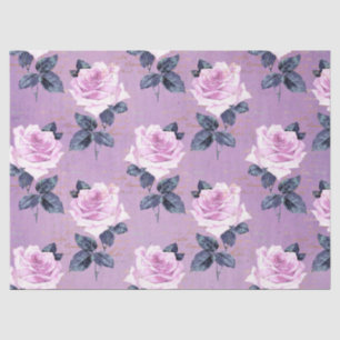 Papier Mousseline Shabby Floral Purple Series