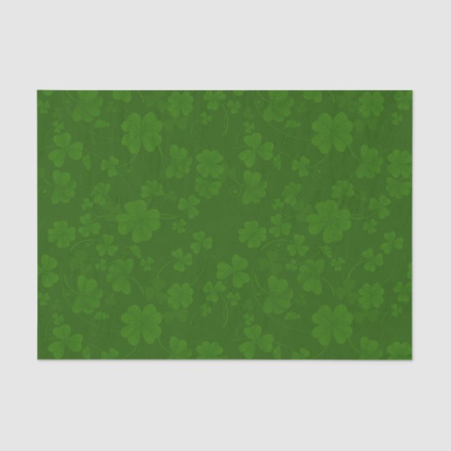 Papier Mousseline Shamrock de St. Patrick (Recto)
