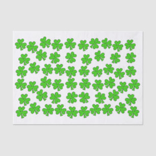 Papier Mousseline Shamrock irlandais