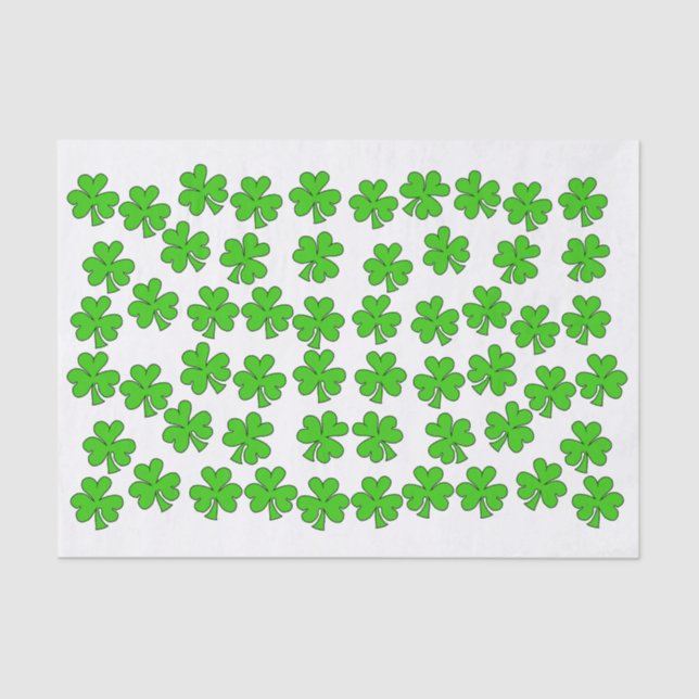 Papier Mousseline Shamrock irlandais (Recto)