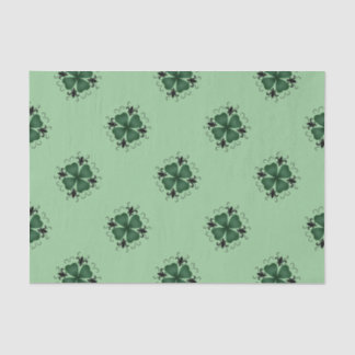 Papier Mousseline Shamrock victorien élégant
