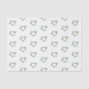 Papier Mousseline Shamrocks avec la Couronne de Sauveur St. Patrick'