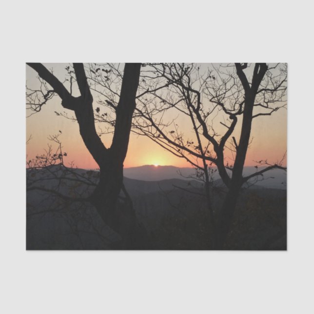Papier Mousseline Shenandoah Sunset National Park Paysage (Recto)