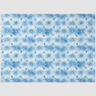 Papier Mousseline Shibori Blue Japanese Textile Art No 18