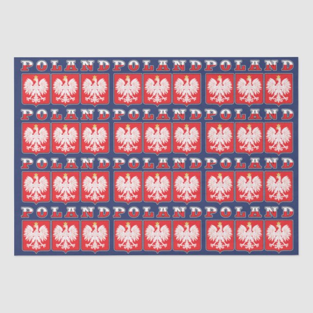 Papier Mousseline Shields de Poland Eagle (Recto)