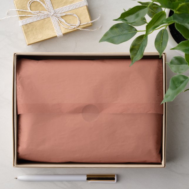 Papier Mousseline Sienne Brûlée (Cadeau)