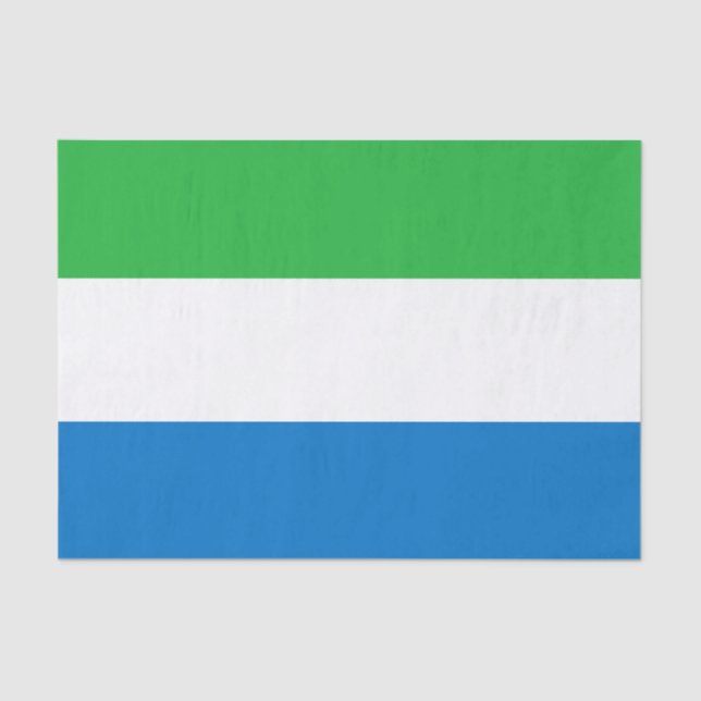 Papier Mousseline Sierra Leone Flag (Recto)